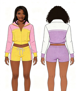 2026 European and American Retro Hooded Casual Waist-Cinching Slimming Letter Print Set for Fashion-Forward Women - Product Image 5