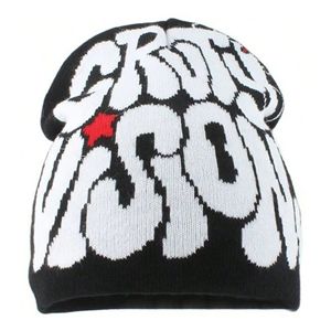 Bonnet Jacquard Côtelé Chaud Personnalisé Sublimé de Haute Qualité en Acrylique/Coton Respirant avec Revers et Motifs à Pois – Vente en Gros - Product Image 2