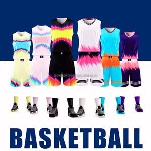 Conçu sur mesure, ensemble de vêtements de basket-ball pour hommes, short de sport respirant à séchage rapide, uniforme de basket-ball pour adultes de grande taille imprimé - Product Image 3
