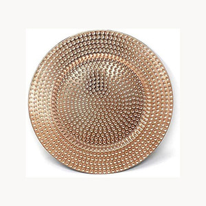 Assiette de présentation décorative en métal élégante, accessoire de table de luxe personnalisé, nouvelle collection, nouvelle arrivée - Product Image 4