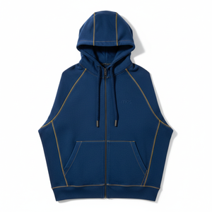 High Quality Heavyweight Men's Zip Up Hoodie Custom Fleece Cotton Unisex Oversized Blank Hooded Sweatshirt Streetwear <b>Jacket</b> - Product Image 6