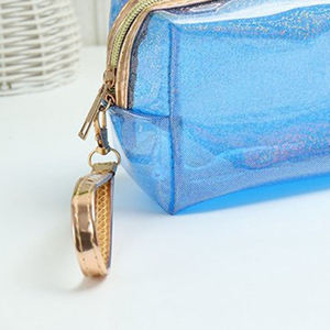 Bolsa de Maquillaje de Vinilo Transparente Ecológica Personalizada con Cierre, Estuche de PVC para Cosméticos de Mujer, Bolsa de Maquillaje Personalizable - Product Image 4