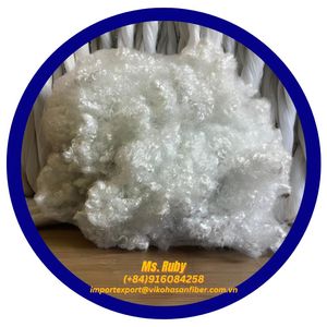 Vikohasan 7D HCS Fibra de Poliestireno Reciclado Blanca para Relleno de Cojines, Almohadas, Juguetes de Peluche y Sofás, Fibra Discontinua Siliconada Hueca - Product Image 5