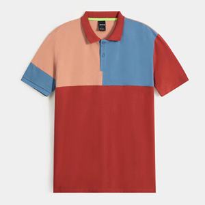 Hombres de alta calidad 100% algodón para Polos logotipo personalizado botón manga corta 200-220gsm cuello empalmado listo enviar al por mayor - Product Image 1