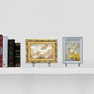 Handmade <b>Black</b> Metal Decorative Display Easel Stand Foldable <b>Plate</b> Photo Frame Book Holder Tabletop Display Stand - Product Image 5