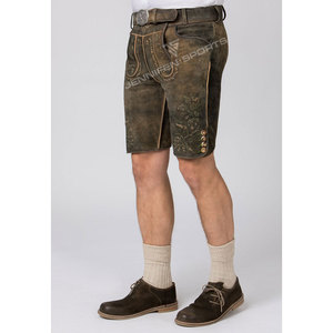 Último Modelo 2026: Lederhosen Bávaros para Hombre, de Piel de Cabra, Traje Tradicional de Oktoberfest con Técnica de Bordado - Product Image 5