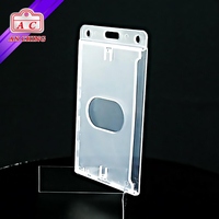 Porte-Badge d'identité en plastique transparent, porte-Badge d'identification en cristal dur