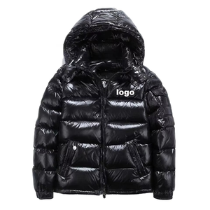 เสื้อแจ็คเก็ตพัฟเฟอร์แบบมันเงาพร้อมโลโก้สั่งทำพิเศษสำหรับผู้ชาย เสื้อโค้ทกันหนาวแบบมีฮู้ด สไตล์สตรีทแวร์ รับผลิตแบบ OEM - Product Image 6