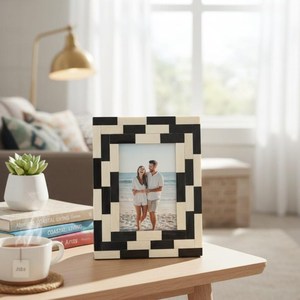 <b>Black</b> & White Bone Inlay <b>Photo</b> <b>Frame</b> Handmade Decorative Picture <b>Frame</b> image 1 <b>Black</b> & White Bone Inlay <b>Photo</b> <b>Frame</b> Handmade - Product Image 3