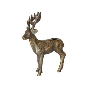 Silver Metal Deer Christmas Decoration Centerpiece for Holiday <b>Table</b> Decor Luxury Style Machine Made 1 Pcs - Product Image 3