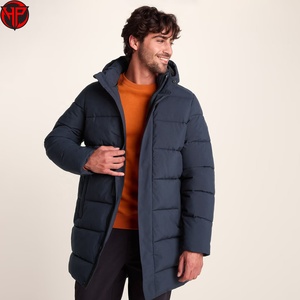 Chaqueta de Invierno Larga para Hombre, Tipo Parka, con Capucha, Aislada, Impermeable, Resistente al Viento, para Actividades al Aire Libre, Chaqueta de Fútbol - Product Image 6