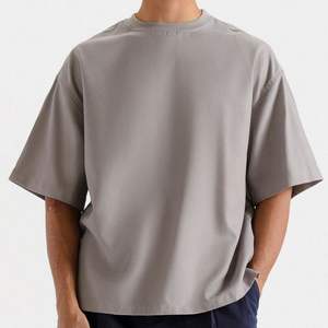 เสื้อยืดคอตตอน 100% แบบสั่งทำพิเศษสำหรับผู้ชาย แขนสั้น แห้งเร็ว ระบายอากาศได้ดี ผู้ผลิต OEM ODM เสื้อยืดใส่สบาย - Product Image 1