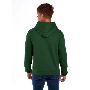 Sweat-shirt à capuche vert pour homme, coupe classique, couleur unie, décontracté, en coton tricoté, pour l'automne - Product Image 2