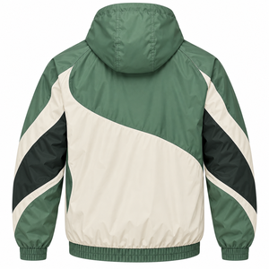 Sports Windbreaker <b>Jacket</b> for <b>Men</b> <b>lightweight</b> outdoor sports resistant hooded full zip custom activewear sportswear manufacturer - Product Image 2