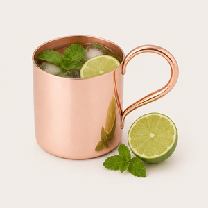 Tasse Moscow Mule en Cuivre Pur Faite à la Main, Tasse en Cuivre Massif de Qualité Alimentaire pour Bar et Cocktails, Personnalisable avec Logo OEM, Vaisselle en Gros - Product Image 5