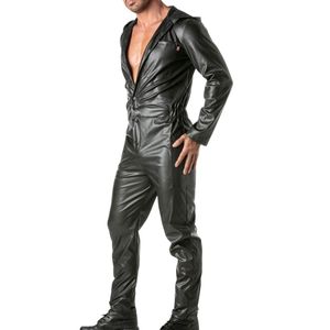 Costume Kinky Mecano pour homme, style cuir noir, tenue de club sexy, tenue de soirée, déclaration de mode, look audacieux et moderne - Product Image 3