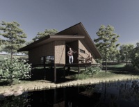 Serre préfabriquée moderne personnalisable de 80 m², bâtiment modulaire industriel extérieur 40HC, fournisseur Vietnamien, garantie 3 ans