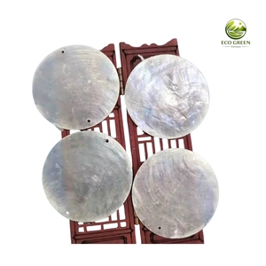 Disques de coquille de Capiz naturels et écologiques, 1 et 2 trous, style rustique pour lustre et abat-jour par Eco Green Vietnam - Product Image 6