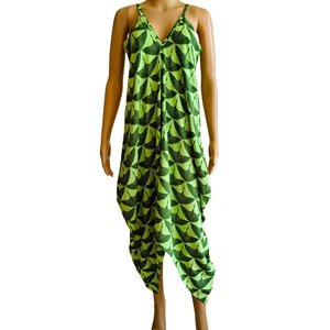New Design Ladies Printed Woven Rayon V-neck Sleeveless Boho <b>Sweet</b> Casual Summer Beach <b>Party</b> Midi Dress Natural Waist - Product Image 1