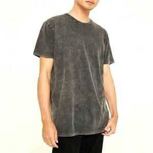 Camiseta Deportiva Transpirable para Hombre, Lavada al Ácido, Diseño a Cuadros Vintage, Algodón y Fibra de Bambú, Cómoda, Informal, para Entrenamiento Diario - Product Image 1