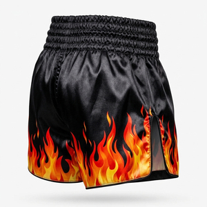 Muay Thai <b>Shorts</b> Universal Retro Style <b>Grappling</b> MMA Training Fight Gear - Product Image 3