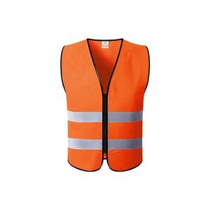 High Visibility Safety Vest Reflective Yellow with Two <b>Silver</b> Stripes Lightweight Work Wear for Outdoor Use - Product Image 2