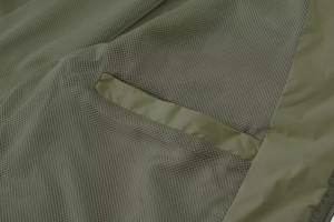 Branded Front Logo Canvas Vintage Men's Hooded Lightweight Full Zip Puffer <b>Jacket</b> in Pink <b>Silver</b> Waterproof Breathable Quick Dry - Product Image 6