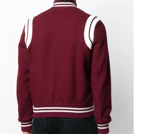 Chaqueta Varsity con Logotipo Bordado Personalizado de Diseñador OEM, Chaqueta Bomber Universitaria, Chaqueta Varsity Letterman para Hombre - Product Image 6