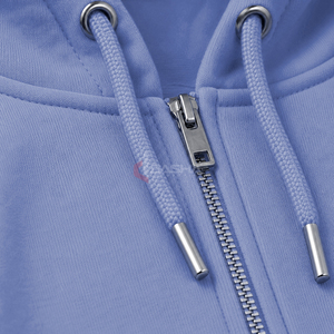 Sweat à capuche zippé unisexe surdimensionné en molleton de coton épais, personnalisable avec logo, style streetwear - Product Image 5