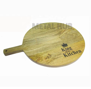 Ensemble de planche à découper en bois d'acacia, de manguier et d'ardoise avec couteau à jus pratique pour hacher et servir le steak - Product Image 2