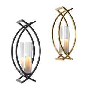 Minimalist Gold Geometric Metal <b>Wall</b> Mounted Candle Holder Nordic Style Iron Tealight <b>Sconce</b> Hanging Stand Set of 2 - Product Image 2