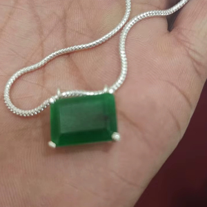 jade stone necklace green gemstone necklaces necklace with green sapphire necklace Best Price Handmade For Women Jewelry - Product Image 1