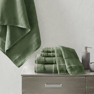 Set di 6 Asciugamani da Bagno in Cotone per Rilassarsi e Rinfrescarsi - Product Image 1