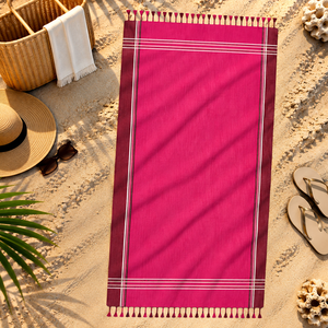 Toalla Kikoy de Algodón a Rayas de Proveedor Indio con Diseño Personalizable, Toalla de Playa Turca Ecológica de Secado Rápido al Mejor Precio - Product Image 5