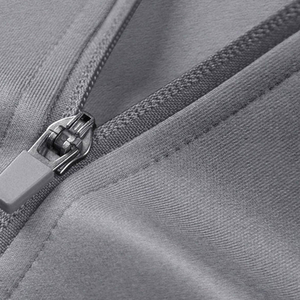 DAIZAN STAR Survêtement unisexe gris d'hiver, coupe ajustée, couleur unie, décontracté, respirant, 100 % coton, avec cordon de serrage - Product Image 6