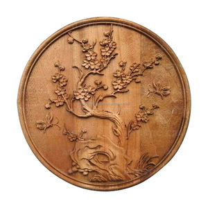 Decoración de pared de madera hecha a mano, artesanías talladas, panel de artesanías de madera para decoración de letreros de pared - Product Image 3