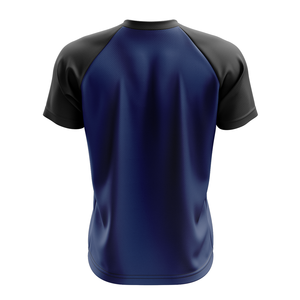 Camiseta con cuello en V profundo para hombre, manga corta, de secado rápido, personalizada, impresa, de poliéster, con estampado gráfico. - Product Image 4