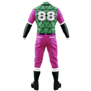 Uniforme de baseball personnalisé 100% polyester unisexe, vêtements de sport respirants, logo brodé, motif softball, anti-bactérien, séchage rapide - Product Image 3