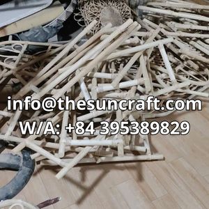 Top Selling Handmade Rattan Doll Clothes Stand <b>Miniature</b> Clothing Rack Sustainable Bohemian Kids Toy Room Organizer - Product Image 3