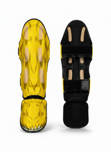 Protections de tibias de Muay Thai personnalisées avec impression sérigraphique, protection de tibias professionnelle de haute résistance pour le kickboxing et le MMA, protections de tibias pour l'entraînement - Product Image 6