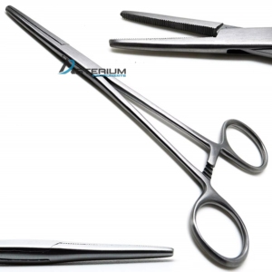 Pinzas Hemostáticas Veterinarias Curvas y Rectas de Acero Inoxidable, Instrumentos Quirúrgicos para Sujetar Tejidos para Hospitales de Animales - Product Image 5