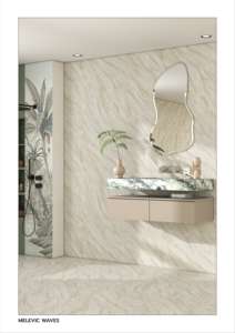 Azulejo de Porcelana Premium Mate con Efecto Tallado 600x600mm, Superficie Estructurada Decorativa, Revestimiento Cerámico Duradero para Pisos y Paredes Modernas - Product Image 2