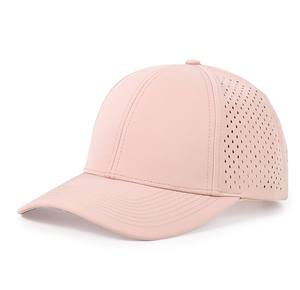Men & Women Waterproof Golf Hat 6 Panel Curved Cut Hole Breathable Adjustable Fit Sports Hat Brim Laser Wholesale Custom Hat - Product Image 2