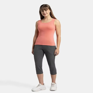 Débardeurs légers et ajustés pour femmes, couleur personnalisée, séchage rapide, extensibles, col à nœud, durables, pour femmes et jeunes filles grandes tailles - Product Image 3