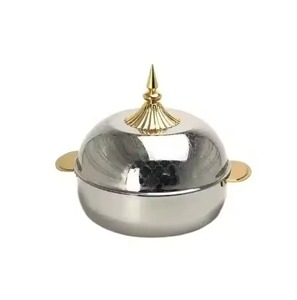 Elegante Olla Metálica Multiusos con Diseño Moderno, Cazuela Aislada, Tazón para Servir Comida Contemporáneo para la Cocina - Product Image 1