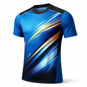 T-shirts de sport en polyester respirant et à séchage rapide pour hommes, sur mesure en gros - Fabricant OEM et fournisseur direct d'usine - Product Image 3