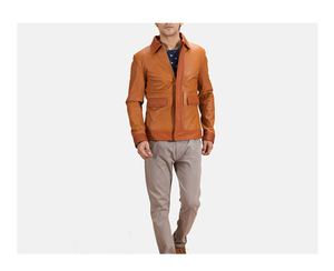 Chaqueta de cuero para motocicleta de peso pesado, personalizada en color, diseño único, último precio, alta calidad, la mejor chaqueta de cuero para hombre - Product Image 2