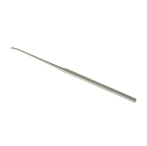 Cureta de acero inoxidable Buck Ear con punta angulada roma, instrumentos ENT, removedor de cera de oído quirúrgico veterinario - Product Image 3