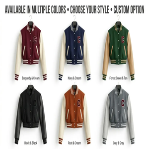 2025 Custom Wool Cropped Varsity <b>Jacket</b> Women Personalized Letterman <b>Jacket</b> Crop <b>Jacket</b> Name Logo Chenille Embroidery - Product Image 2