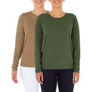 T-shirt de compression à manches longues léger et respirant pour femmes adultes, coupe ajustée, imprimé personnalisé, écologique, collection Printemps - Product Image 5